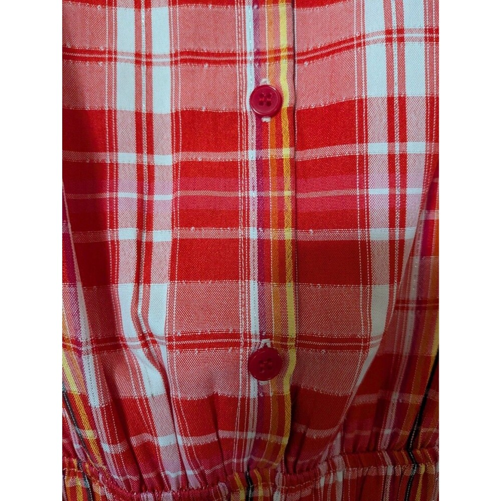 Red Plaid Minidress - Picture 7 of 8